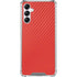 Red Carbon Fiber Specialty Material Galaxy A14 5G Clear Case