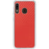 Red Carbon Fiber Specialty Material Galaxy A20 Clear Case