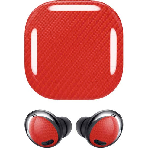 Red Carbon Fiber Specialty Material Galaxy Buds Pro Skin