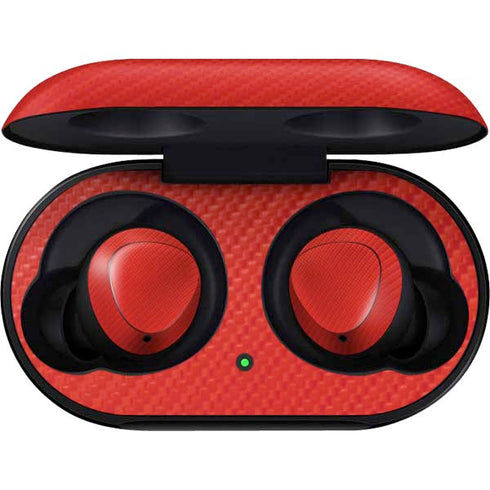 Red Carbon Fiber Specialty Material Galaxy Buds Skin
