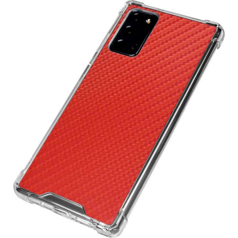 Red Carbon Fiber Specialty Material Galaxy Note20 5G Clear Case