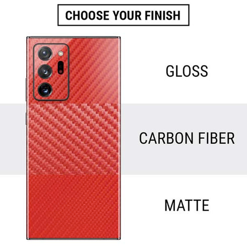 Red Carbon Fiber Specialty Material Galaxy Note20 Ultra 5G Skin