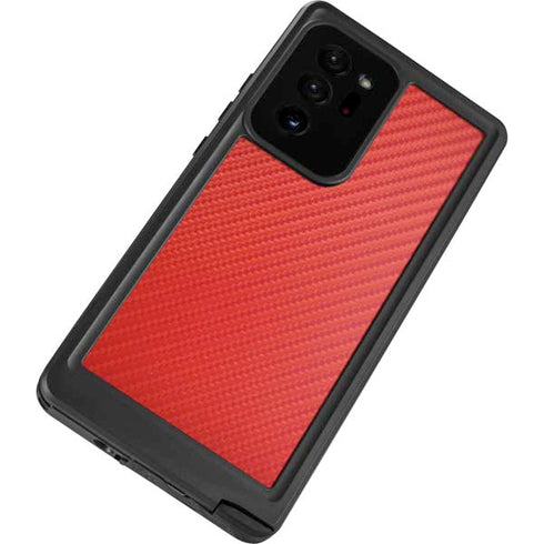 Red Carbon Fiber Specialty Material Galaxy Note20 Ultra 5G Waterproof Case