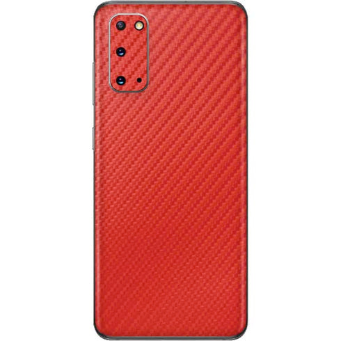 Red Carbon Fiber Specialty Material Galaxy S20 Skin