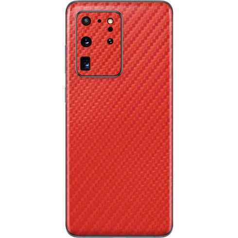 Red Carbon Fiber Specialty Material Galaxy S20 Ultra 5G Skin