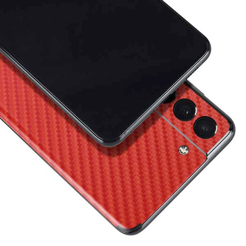 Red Carbon Fiber Specialty Material Galaxy S21 5G Skin
