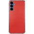Red Carbon Fiber Specialty Material Galaxy S24 Clear Case