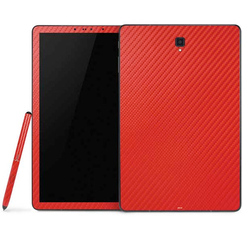Red Carbon Fiber Specialty Texture Material Samsung Galaxy Tab Skin