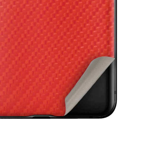 Red Carbon Fiber Specialty Material Galaxy Z Flip Skin