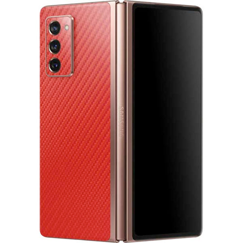 Red Carbon Fiber Specialty Material Galaxy Z Fold2 5G Skin