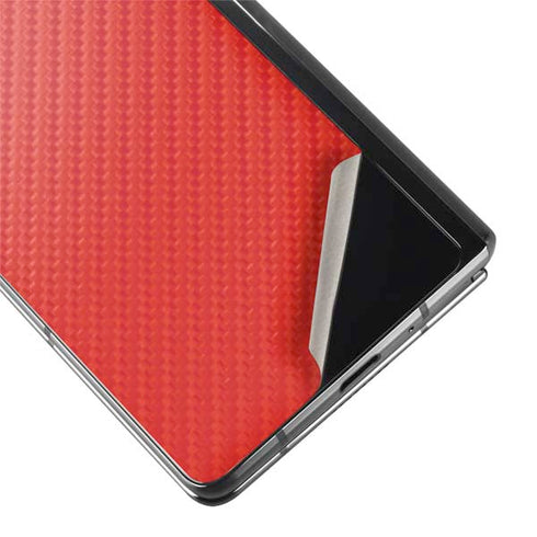 Red Carbon Fiber Specialty Material Galaxy Z Fold2 5G Skin