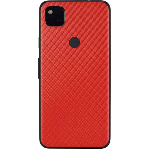 Red Carbon Fiber Specialty Material Google Pixel 4a Skin
