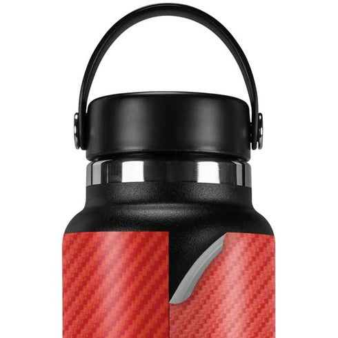 Red Carbon Fiber Specialty Texture Material Hydro Flask 32oz Wide Mouth Skin