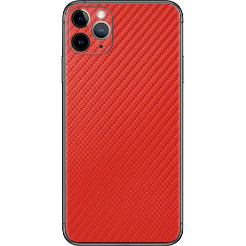 Red Carbon Fiber Specialty Material iPhone 11 Pro Max Skin