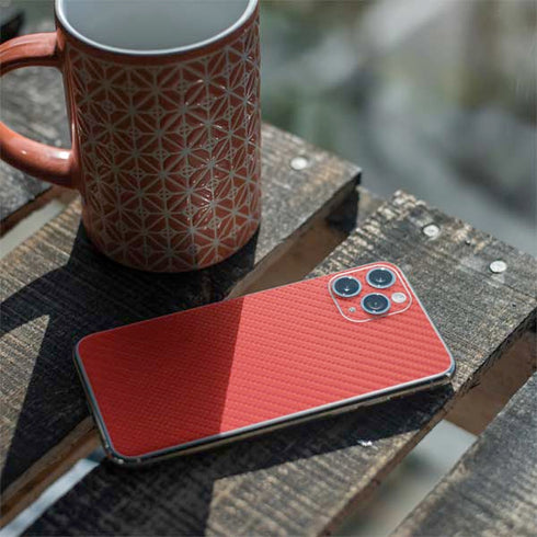Red Carbon Fiber Specialty Material iPhone 11 Pro Skin