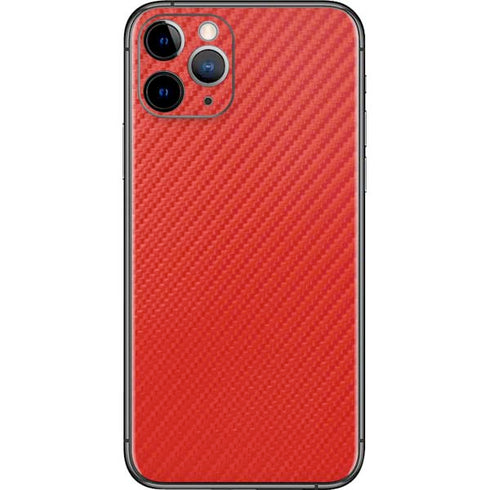 Red Carbon Fiber Specialty Material iPhone 11 Pro Skin