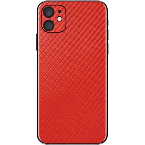 Red Carbon Fiber Specialty Material iPhone 11 Skin