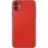 Red Carbon Fiber Specialty Material iPhone 11 Skin