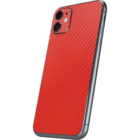 Red Carbon Fiber Specialty Material iPhone 11 Skin