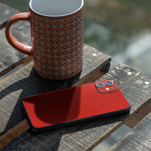 Red Carbon Fiber Specialty Material iPhone 11 Skin