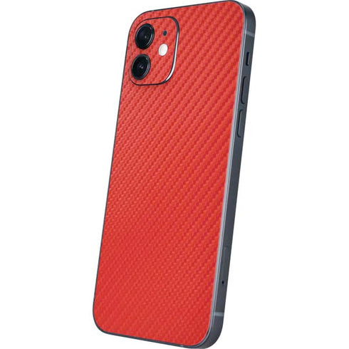 Red Carbon Fiber Specialty Material iPhone 12 Mini Skin