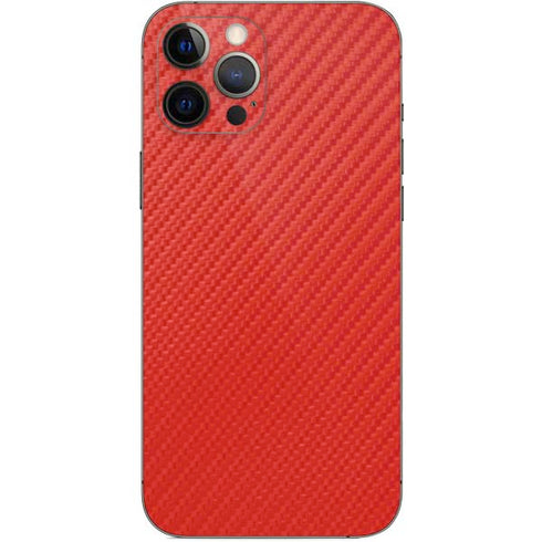 Red Carbon Fiber Specialty Material iPhone 12 Pro Max Skin