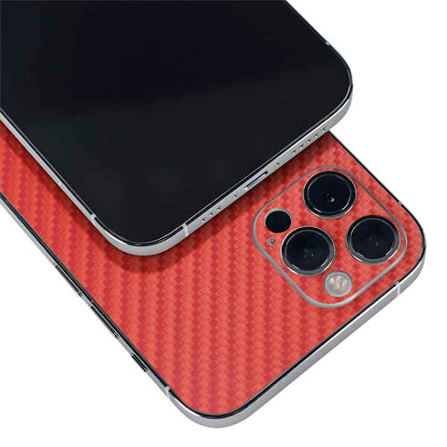 Red Carbon Fiber Specialty Material iPhone 12 Pro Max Skin