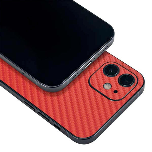 Red Carbon Fiber Specialty Material iPhone 12 Skin