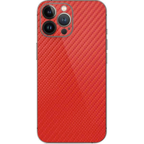 Red Carbon Fiber Specialty Material iPhone 13 Pro Max Skin