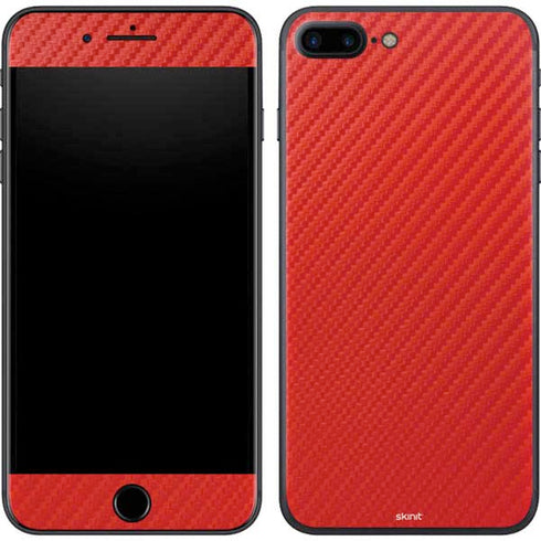 Red Carbon Fiber Specialty Material iPhone 8 Plus Skin