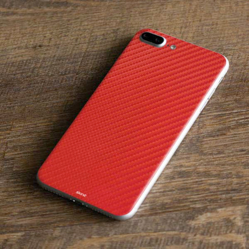 Red Carbon Fiber Specialty Material iPhone 8 Plus Skin