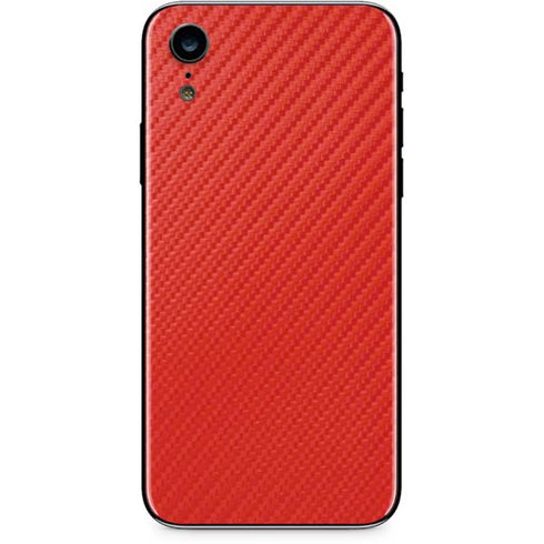 Red Carbon Fiber Specialty Material iPhone XR Skin
