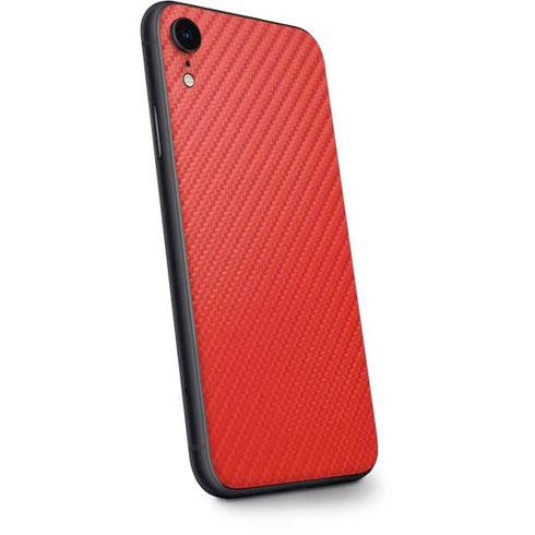 Red Carbon Fiber Specialty Material iPhone XR Skin