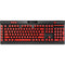 Red Carbon Fiber Specialty Material K95 RGB PLATINUM Mechanical Gaming Keyboard Skin