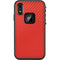 Red Carbon Fiber Specialty Texture Material LifeProof Fre iPhone Skin