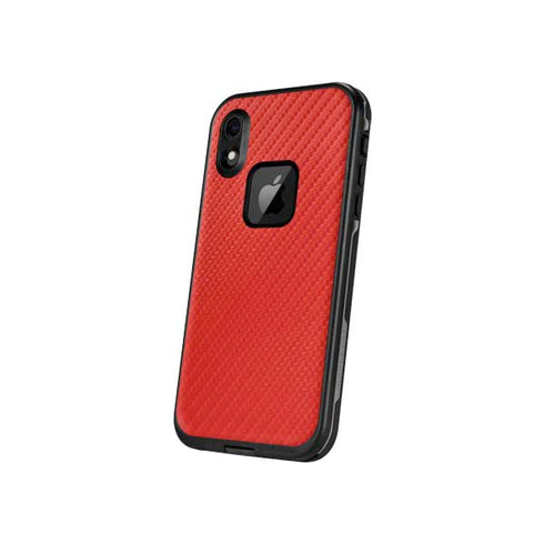 Red Carbon Fiber Specialty Texture Material LifeProof Fre iPhone Skin