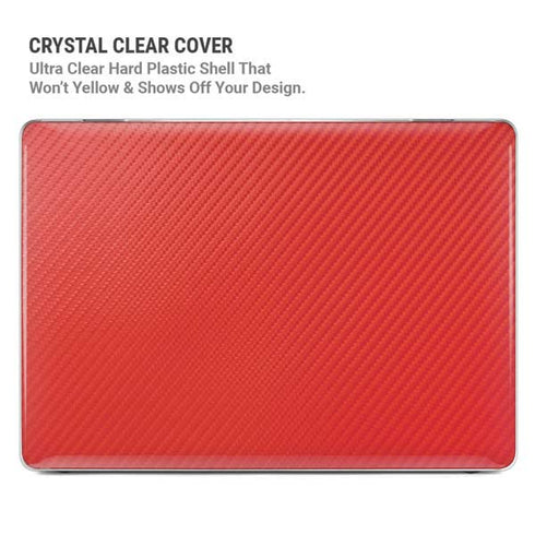 Red Carbon Fiber Specialty Material MacBook Pro 13in (2020) Case plus Skin