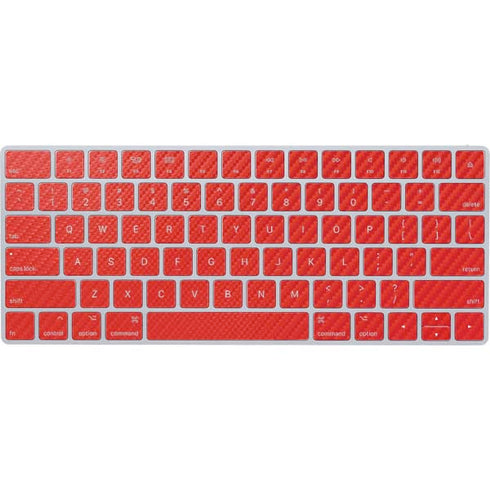 Red Carbon Fiber Specialty Material Magic Keyboard Skin