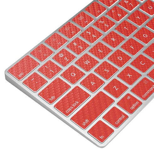 Red Carbon Fiber Specialty Material Magic Keyboard Skin