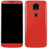 Red Carbon Fiber Specialty Material Moto E5 Plus Skin