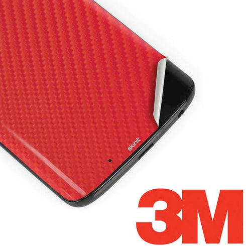 Red Carbon Fiber Specialty Material Moto G6 Skin