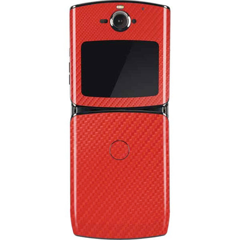 Red Carbon Fiber Specialty Material Motorola RAZR Skin