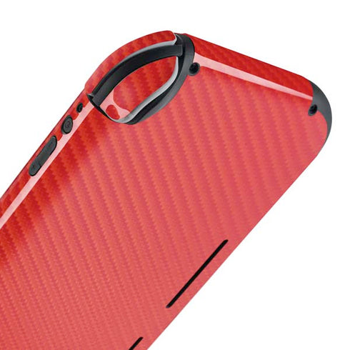 Red Carbon Fiber Specialty Material Nintendo Switch Lite Skin