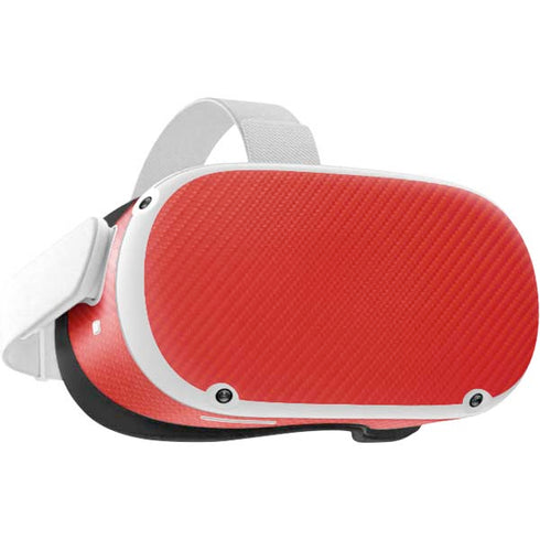 Red Carbon Fiber Specialty Material Oculus Quest 2 Skin