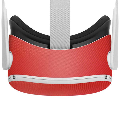 Red Carbon Fiber Specialty Material Oculus Quest 2 Skin