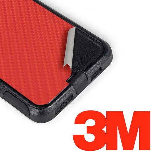 Red Carbon Fiber Specialty Texture Material Otterbox Commuter iPhone Skin