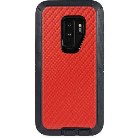 Red Carbon Fiber Specialty Texture Material Otterbox Defender Galaxy Skin