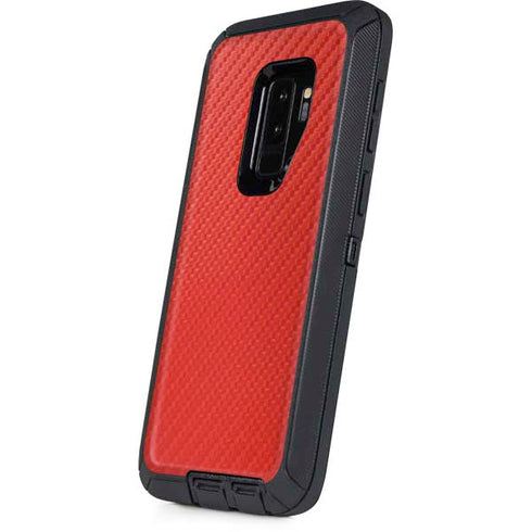 Red Carbon Fiber Specialty Texture Material Otterbox Defender Galaxy Skin