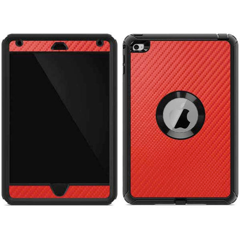 Red Carbon Fiber Specialty Texture Material Otterbox Defender iPad Skin