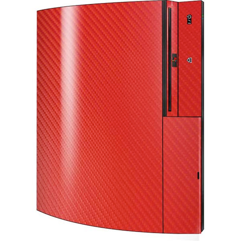 Red Carbon Fiber Specialty Material Playstation 3 & PS3 Skin